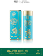 TWG Tea | Breakfast Queen Tea | Green Tea | Rose Petals | Haute Couture Tin, 100g | Gift Set