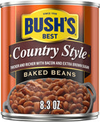 BUSH'S BEST Country Style Baked Beans, Low Fat, Gluten Free, 8.3 oz
