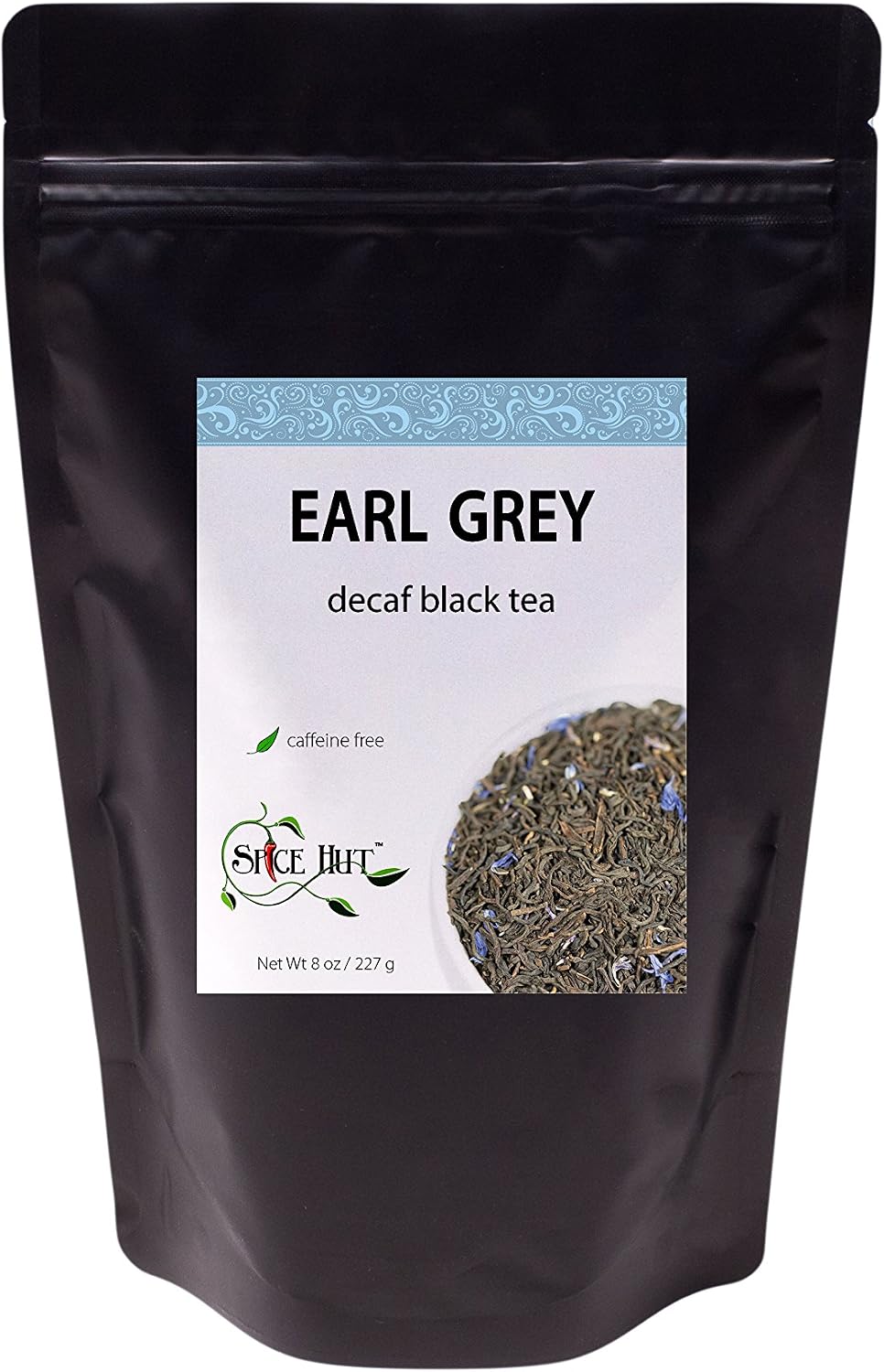 Decaffeinated Earl Grey Black Tea, Loose Leaf - Decaf, Bergamot Citrus, Hot & Iced | 80-100 cups, 8oz Bulk | The Spice Hut - First Sip