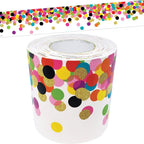 Teacher Created Resources Confetti Straight Rolled Border Trim - 50ft - Decorate Bulletin Boards, Walls, Desks, Windows, Doors, Lockers, Schools, Classrooms, Homeschool & Offices