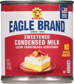 Eagle Brand 14oz Sweetened Condensed Milk, Great for Flan, Cooking, Baking, Drinks, Dessert, Ice Cream, No Artificial Ingredients, Gluten Free, Rich Creamy Flavor, rBST-Free, Kosher-Dairy