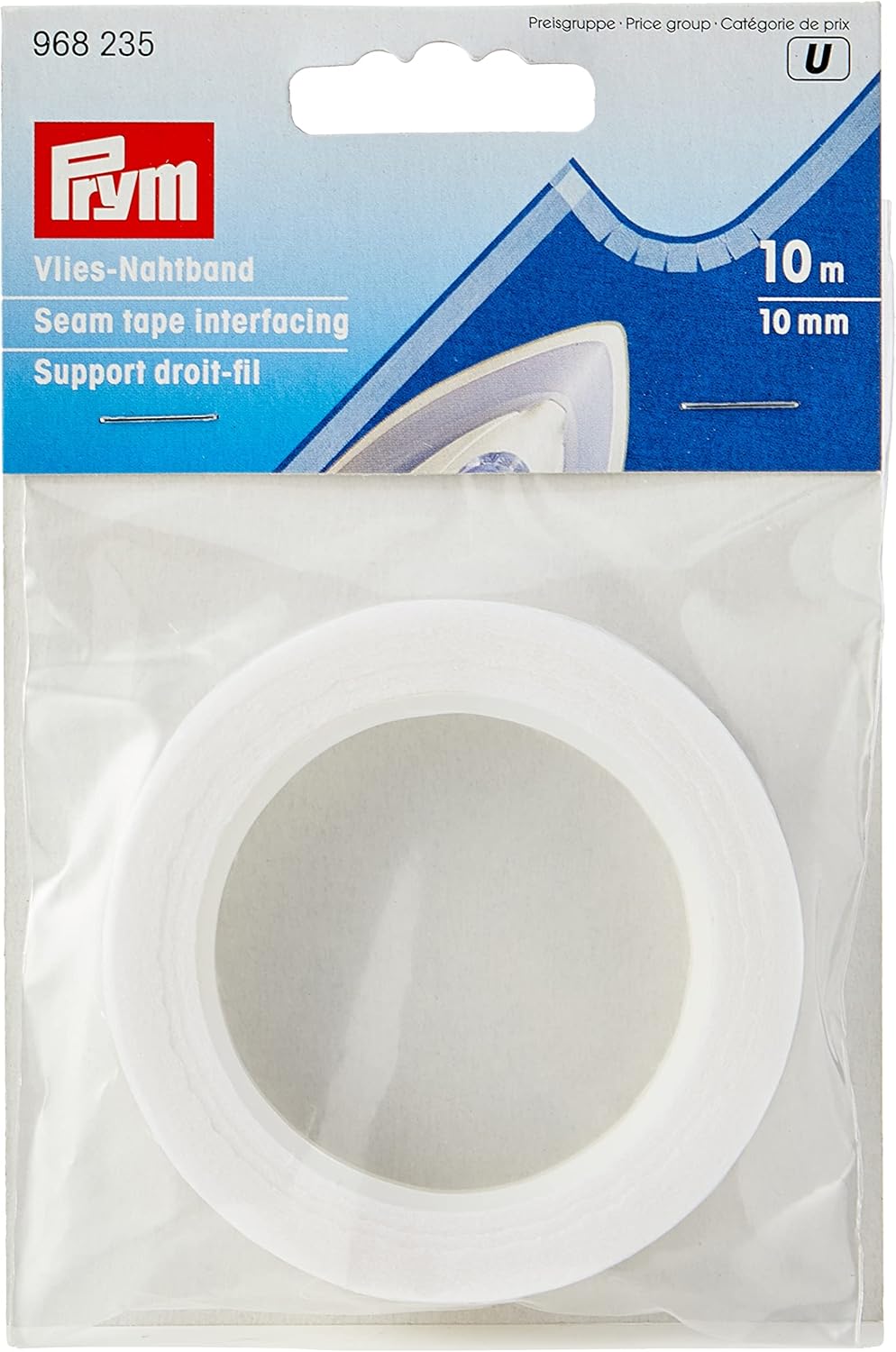 Prym Seam Tape interfacing 10 mm White