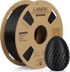 LANDU PLA Filament 1.75mm Black 1KG, 3D Printer Filament 1kg Cardboard Spool(2.2lbs), Dimensional Accuracy +/- 0.02mm, Neatly Wound 3D Printing Filament Fits for Most FFF 3D Printers, Black PLA
