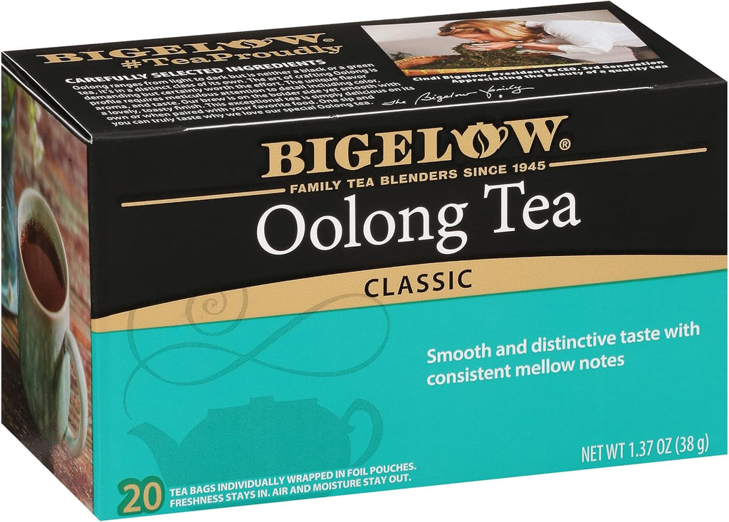 Bigelow Tea Oolong Tea, Caffeinated Tea with Fresh, Smooth Taste, 20 Count Box (Pack of 6), 120 Total Tea Bags