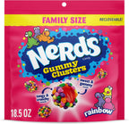NERDS Gummy Clusters, Candy, Rainbow, Crunchy and Gummy, 18.5 oz
