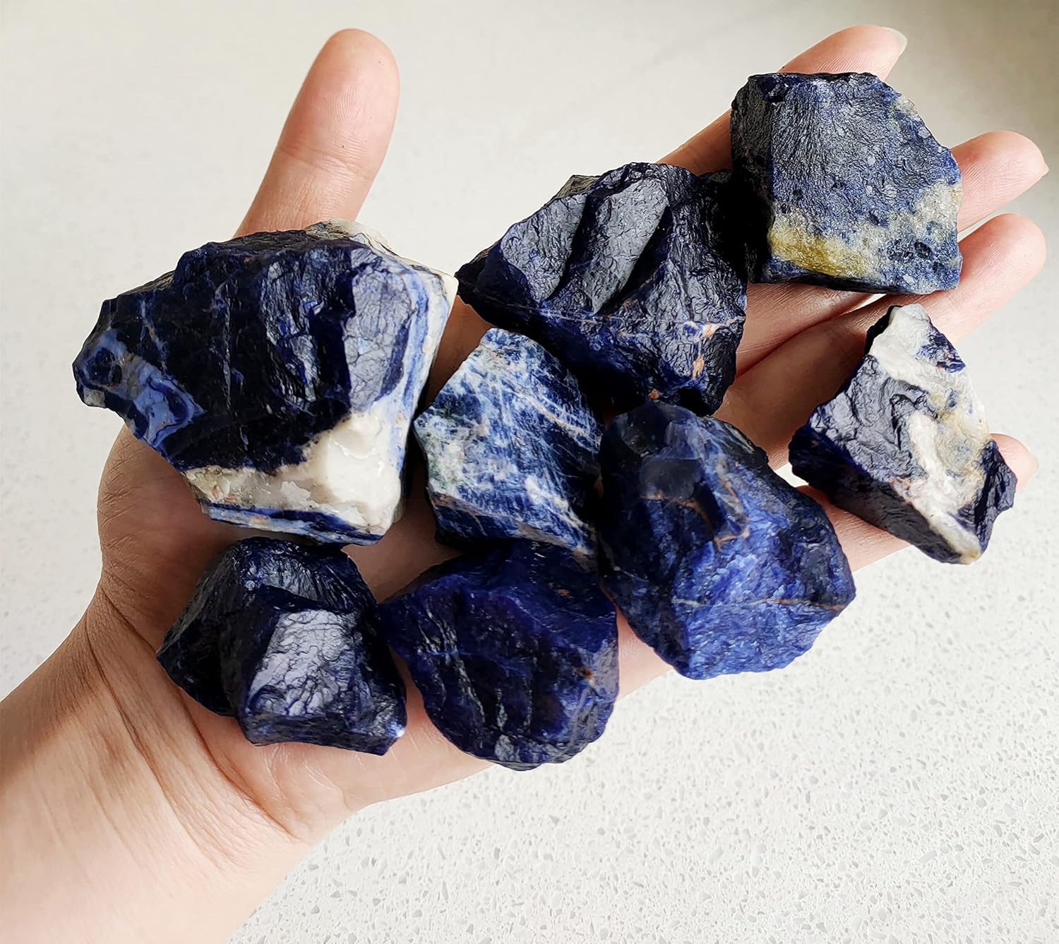 1 lb Rough Crystals Bulk Raw Healing Stones for Tumbling, Wire Wrapping, Wicca Reiki,Meditation