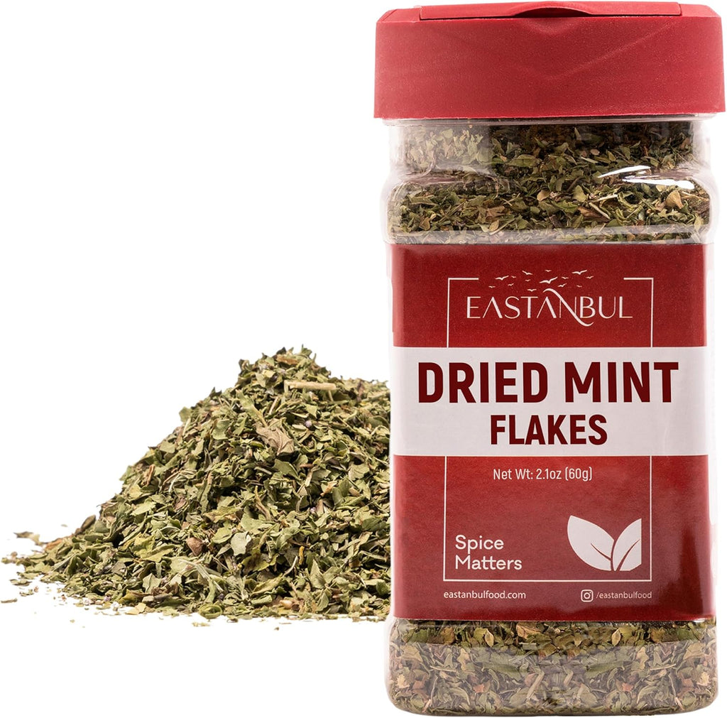 Eastanbul Dried Mint, 2.1oz, Dried Mint for Cooking, Peppermint Leaves, Perfect for Tea Loose Leaf, Peppermint Herb Seasoning,%100 Natural, Non-GMO, Turkish Spice
