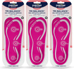 Premier Solutions™ Tri-Balance Gel Orthotic Insoles for Women, 3/4 Length Insoles for Women’s Shoe Sizes 6-10, (Pack of 3)
