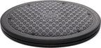 10 Inch Lazy Susan Turntable Organizer, Non Skid Large Lazy Susan Turntable for Cabinet, Computer or Laptop, Plastic Turn Table, Black, 1 PC - by RamPro