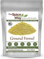The Spice Way Fennel Seed Ground - bulk seeds powder great for tea and cooking 8 oz