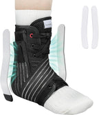 Ankle Brace for Sprained Ankle Lace up Support Brace for Women Men with Side Splints Adjustable Ankles Stabilizer for Injury Recover, Sports, S