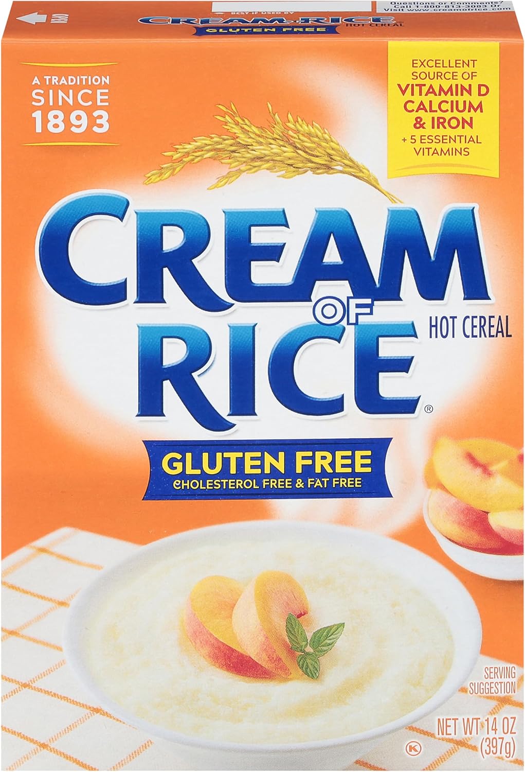 Cream of Rice Gluten Free Hot Cereal, 14 Ounce