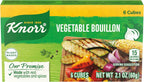 Knorr Cube Bouillon, Vegetable, 6 cubes, 2.1 oz