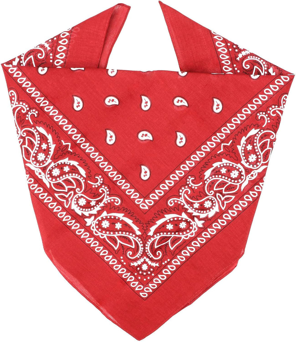 ZENO 100% Cotton & Natural Fibers Bandana Scarf - Soft, Durable, Machine Washable – Unisex for Men & Women