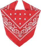 ZENO 100% Cotton & Natural Fibers Bandana Scarf - Soft, Durable, Machine Washable – Unisex for Men & Women