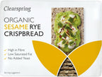 CLEARSPRING Organic Sesame Rye Crispbread, 200 GR