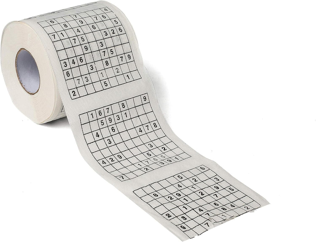 SummitLink Sudoku Toilet Paper Tissue Napkin Prank Fun Birthday Party Novelty Gift Idea (1 pk)