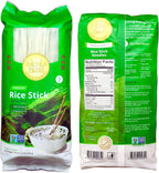 3MM Rice Stick Noodles (Authentic) | Pack of 3 | 1LB 454g Per Pack | Use For Pad Thai & Pho | DIY Cooking Instructions Included | Four Elephants Brand