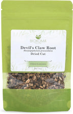 Biokoma Devil's Claw Root Dried Cut 3.55 oz Harpagophytum Procumbens Herb Loose Herbal Tea Joint Mobility Natural Support Comfort Resealable Pouch Pure No Preservatives Non GMO Caffeine-Free Kosher