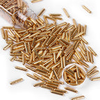 Cobakey Bright Gold Sprinkles for Cake Decorations 100g/ 3.52oz Rods Metallic Pearl Sugar Sprinkles for Cupcake Toppers Wedding Party Valentines Halloween Christmas Supplies