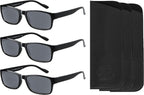 Yogo Vision Reader Sunglasses for Men and women UV400 Tinted Reading Sunglasses 3-Pk