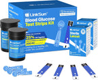 100 Blood Glucose Test Strips & 100 Lancets Kit, Compatible with G-425-1,G-425-2V, G-425-3, G-427B Glucose Monitor, Accurate Diabetes Testing Supplies, Diabetic Blood Test Strips (No Meter Included)
