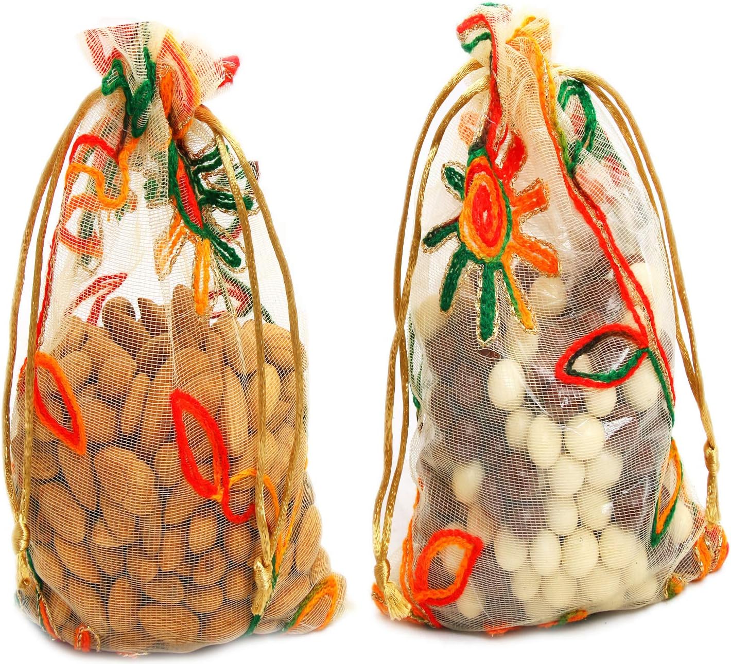 Ghasitaram Gifts Diwali Gifts - Dryfruits Hamper - Almonds and Nutties Net Pouch
