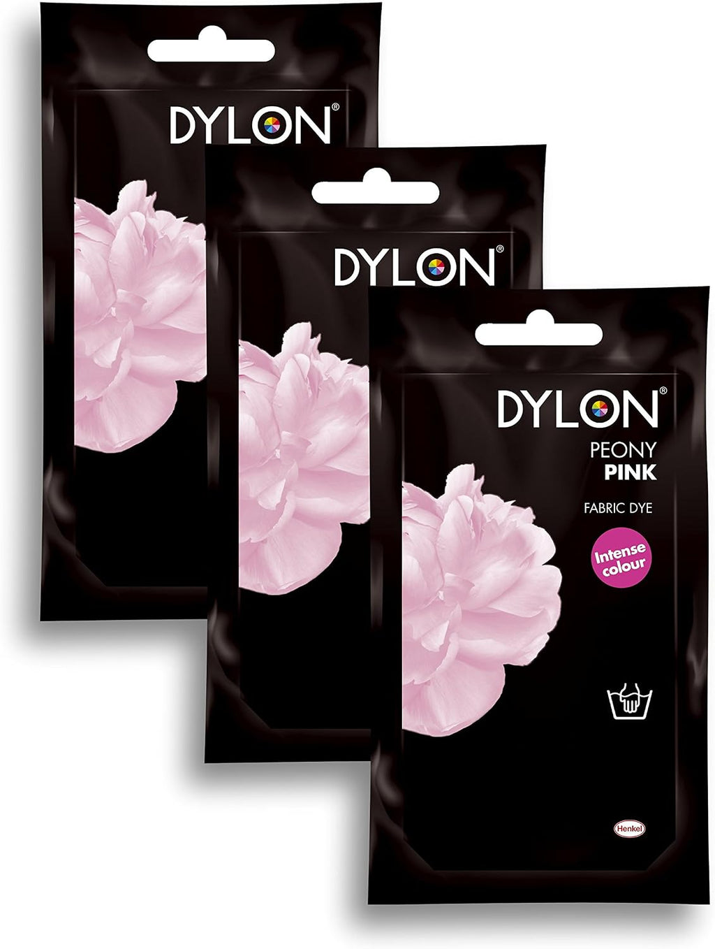 Dylon Peony Pink Hand Fabric Dye 3 Pack