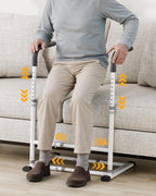 Couch Stand Assist Aid for Elderly, Sofa Chair Lift Assist Devices for Seniors Sit to Stand, Standing Aids & Supports, Pregnancy, Disabled, Floor Gap Height ≥ 1.4" Leg Gap ＞24", White