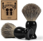 DEBETOOL 2Pack Badger Hair Shaving Brush - Professional Fast Lather Shaving Cream Brush for Sensitive Skin, Luxury Shave Brush for Men Gift