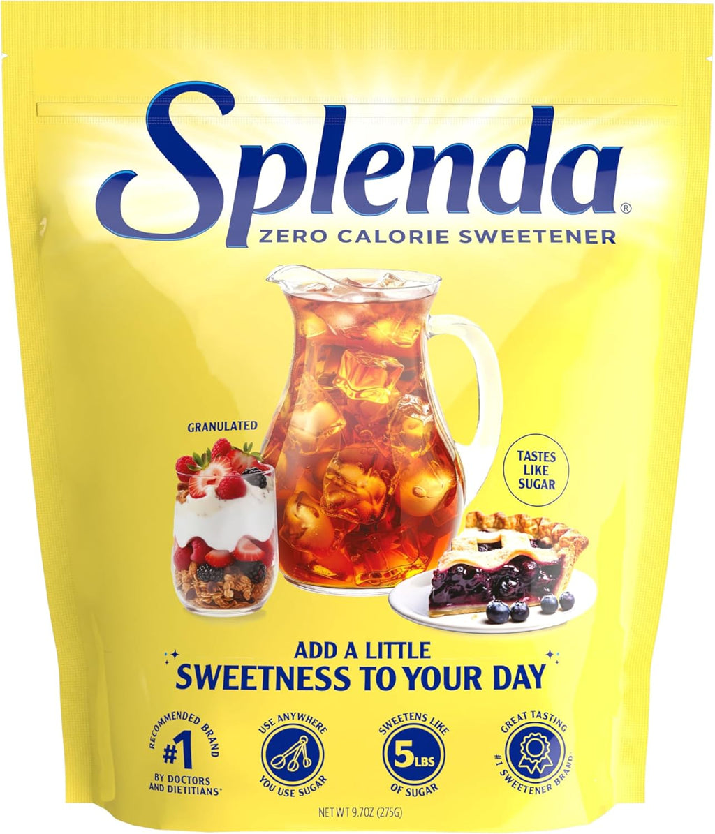 SPLENDA Zero Calorie Sweetener, Granulated Sugar Substitute, 9.7 Oz
