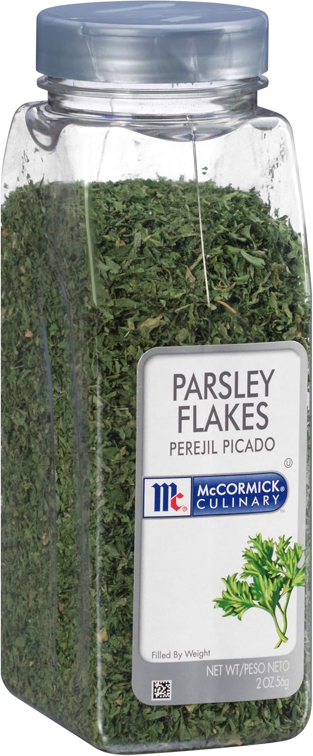 McCormick Culinary Parsley Flakes, 2 oz - One 2 Ounce Container of Dried Parsley Flakes for Vegetable-Like Taste, Ideal for Flavoring Chicken Salads, Fish and More