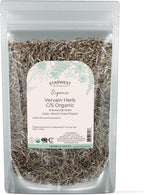 Starwest Botanicals Organic Vervain Herb - Dried Loose Leaf Herb for Tea & Herbal Blends, Cut & Sifted, Certified Kosher, Non-GMO - 4 oz Pouch