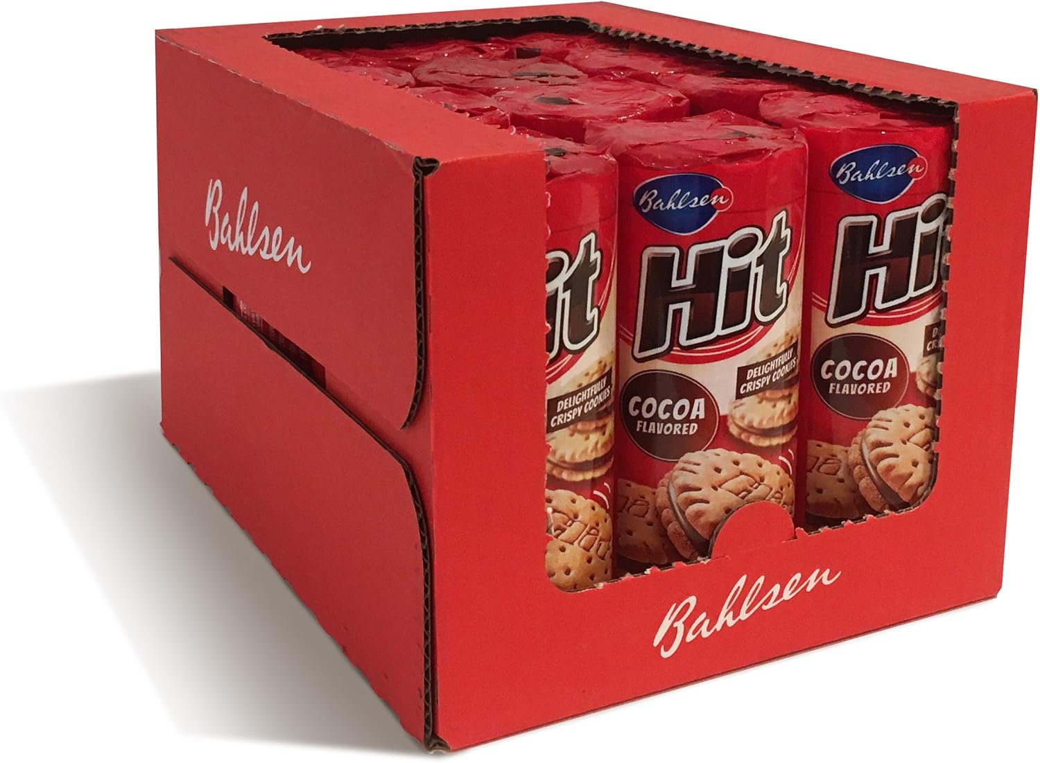 Bahlsen Hit Chocolate Filled Sandwich Cookies (12 pack) - Crisp golden biscuit filled with cocoa creme - 12 boxes