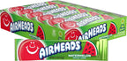 Airheads Full-Size Candy Bars, Taffy Candy Bulk Pack, Individually Wrapped, Watermelon Fruit Flavor Artificially Flavored, 36 Count Box