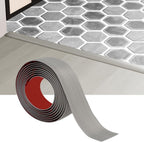Floor Transition Strip - Self-Adhesive PVC Trim for Carpet to Flooring, Threshold Gap Cover (10ft x 1.97in, Beige Grey)