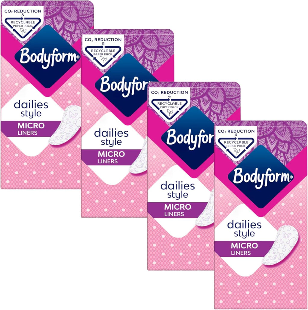 Bodyform Pantyliners Micro 22 per Pack Case of 4