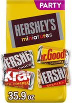 HERSHEY'S Miniatures Assorted Chocolate Candy Party Pack, 35.9 oz