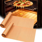UBeesize 2 Pack XL Thickened Copper Oven Liners for Bottom of Oven, Reusable 17x25 Inch Heavy Duty Non Stick Teflon Oven Mats BPA & PFOA Free, Fit Electric Gas Toaster Convection Ovens Grills