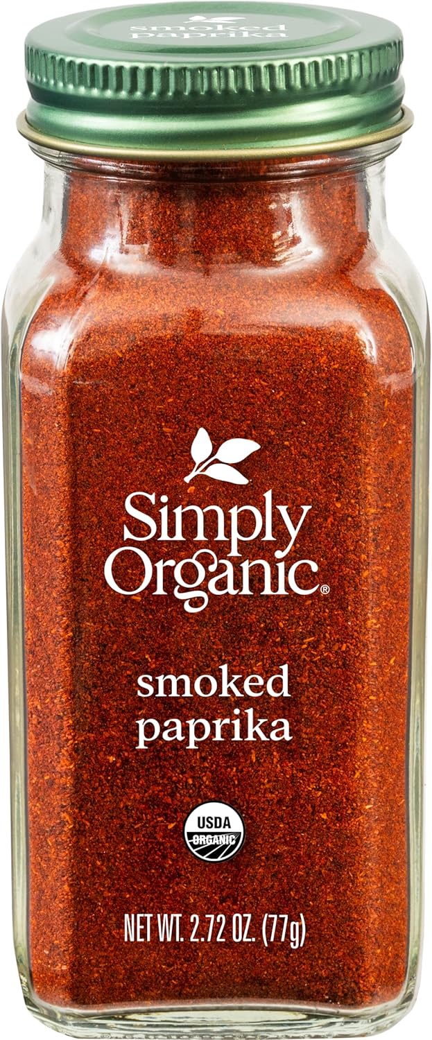 Simply Organic Smoked Paprika, 2.72 Ounce, Warm, Mildly Tangy, Hint of Sweetness, Kosher, No ETO, Non GMO (Pack of 3)