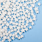 Dazzjoy White Star Sugar Sprinkles, 130g/4.58oz, White Star Sprinkles for Cake Decorating, Cupcake Toppers, Baking Cake Decorations, Birthday Party Supplies