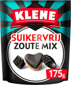 Klene Suikervrij Zoute Mix I Semisoft Sugarfree Salty Licorice Candy Mix I 175g 6.1 ounce