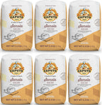 Antimo Caputo Semolina Wheat Flour 2.2 LB (Pack of 6) Bulk - Italian Durum Semola Di Grano - All Natural Dough for Fresh Pasta