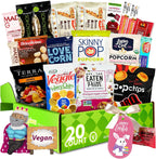Gluten Free Palace Snack Attack Vegan Snacks Care Package – Healthy Easter Variety Pack – Plant-Based, Gluten Free, Dairy Free, Non-GMO Cookies, Bars, Chips, Puffs, Fruit & Nuts – Easter Gifts for Friends, Family & Loved Ones (20 Count)