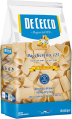 De Cecco Semolina Pasta, Paccheri No.125, 1 Pound (Pack of 12)
