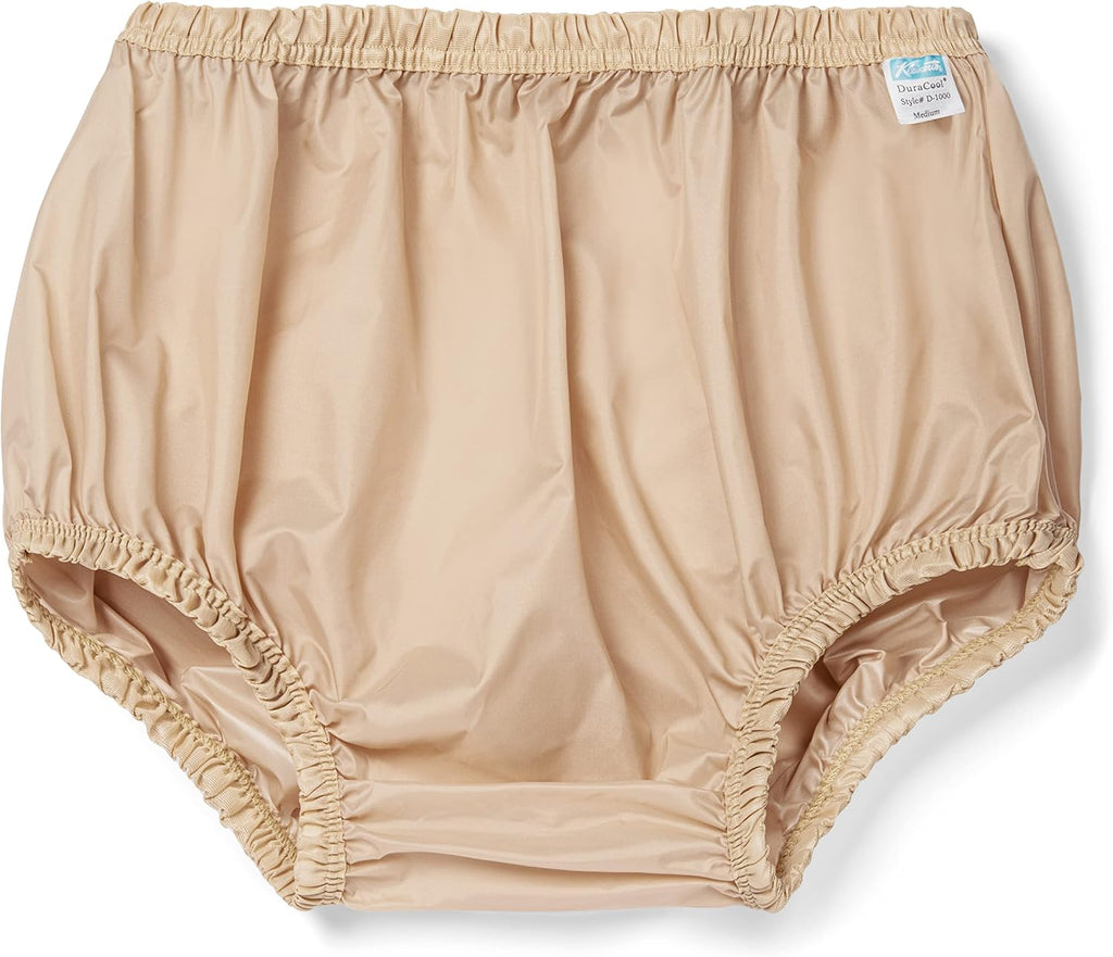 Incontinence Leak-Protection, Washable Pull-On Cover Pant, Advanced-Cool-Lightweight-Durable- Kleinert's (Beige,Medium)