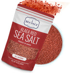 Alaea Red Salt Infused with Mineral-Rich Alaea Clay – Coarse Crystal Red Hawaiian Salt That Adds Color to Any Dish for Natural Finishing Use – 14 oz Bag