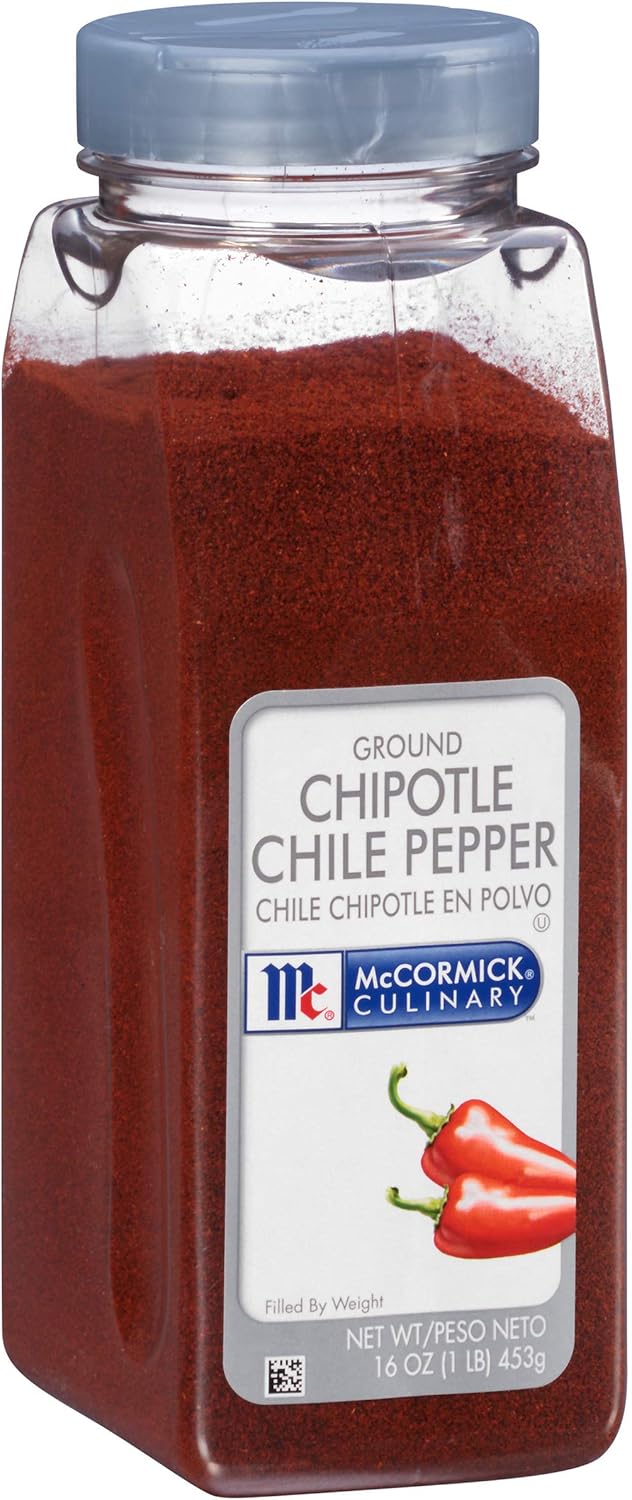 McCormick Culinary Ground Chipotle Chile Pepper, 16 oz - One 16 Ounce Chipotle Chili Powder with a Smoky Sweet Flavor, Ideal for Soups, Sauces, Marinades, Meats and More