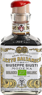 Giusti Organic Balsamic Vinegar of Modena IGP – 2 Gold Medals Gourmet Aceto Balsamico di Modena, Rich Flavor for Salads, Marinades, Cheese & Finishing, Made in Italy – 8.45 fl oz (250 ml) - Pack of 1