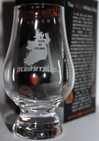 GLENCAIRN BUSHMILLS A TASTE OF IRELAND BRANDED WHISKY GLASS IN GIFT CARTON